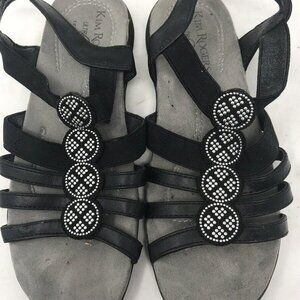 Kim Rogers Ultra Comfort Womens Shoes Sandals Black Jandie Size 6M